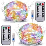 🌈 kolandy led fairy lights plug in - 32.8ft 100led usb powered fairy string lights: multicolor, 2 pack логотип