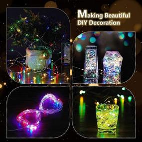 img 1 attached to 🌈 KOLANDY LED Fairy Lights Plug in - 32.8ft 100LED USB Powered Fairy String Lights: Multicolor, 2 Pack