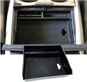 img 4 attached to 🚗 JOJOMARK Console Organizer for Toyota Sienna 2011-2020 - Accessory Tray for Center Console Optimization