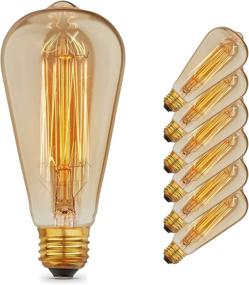 img 4 attached to Vintage Squirrel Filament Dimmable Industrial Light Bulbs and Incandescent Bulbs