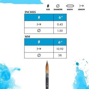 img 2 attached to 🖌️ Принстон Аква Элит, серия 4850, кисть для акварели синтетического Калинского типа - 6 дюймов.