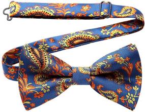 img 2 attached to 👔 HISDERN Pre-Tied Adjustable Bowties: Wedding Men's Accessories, Ties, Cummerbunds, and Pocket Squares