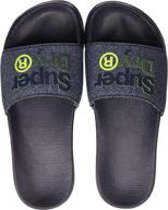 👞 men's superdry lineman pool slider shoes logo