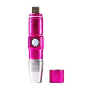 img 4 attached to 💅 Anself Nail LED Flashlight Mini Flashlights for Nails Drying Lamp - Rechargeable & Portable Nail Dryer for Nail UV Gel (Rose Red)