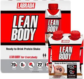 img 4 attached to 🥤 LABRADA NUTRITION - Lean Body RTD Chocolate Whey Protein Shake, Convenient On-The-Go Meal Replacement Shake, 20g Protein, Zero Sugar, Lactose & Gluten Free, Pack of 16 – Ideal for Men & Women