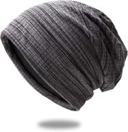 high-quality knit beanie: trendy, stylish, breathable, and elastic skull cap hat… logo