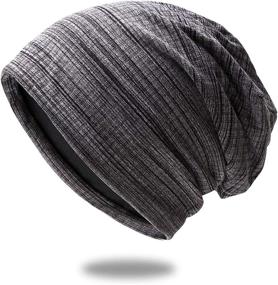 img 4 attached to High-Quality Knit Beanie: Trendy, Stylish, Breathable, and Elastic Skull Cap Hat…