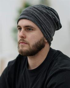 img 3 attached to High-Quality Knit Beanie: Trendy, Stylish, Breathable, and Elastic Skull Cap Hat…