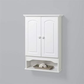 img 3 attached to 📦 Zenna Home Hartford White Wall Cabinet