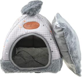 img 2 attached to Winter Warm Small Animal House Bed: Ideal Cage Nest for Rabbits, Guinea Pigs, Hamsters, Squirrels, Hedgehogs & Chinchillas - Cute Pet Accessories!