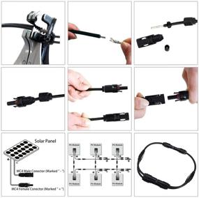 img 1 attached to JHBOX Solar Panel Connectors: Male and Female Kit for Heavy-Duty Design (10) – IP67 Waterproof and Resistant to Extreme Temperatures