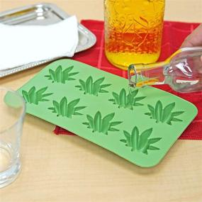 img 1 attached to Unique Cannabis Marijuana Pot Leaf Ice Cube Tray Mold - Fun Novelty Gag Gift for Stoners