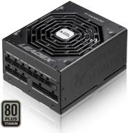 💪💐 супер цветочный титан 850w 80+ титан psu - эко безвентиляторный и бесшумный режим, полностью модульное подключение, двухшариковый вентилятор, гарантия 10 лет - sf-850f14ht логотип