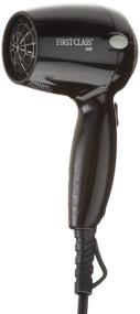 img 1 attached to 💨 Jerdon JHD41B Black Wall Mount Hair Dryer with 2-Speeds, Heat Settings, and 1600-Watt Power