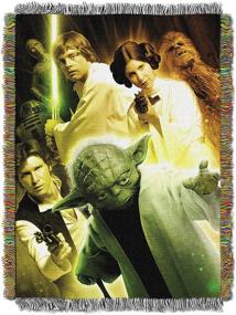 img 1 attached to Disney Star Wars Small Rebel Force Woven Tapestry Throw Blanket - 48x60 - Multi Color