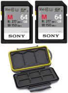 💥 sweeping deal: sony 64gb v60 uhs-ii m-series memory card (2-pack) with handy memory card holder bundle logo