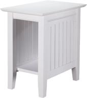 🪑 white nantucket chair side table by atlantic furniture - enhance your décor logo