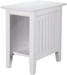 img 4 attached to 🪑 White Nantucket Chair Side Table by Atlantic Furniture - Enhance Your Décor