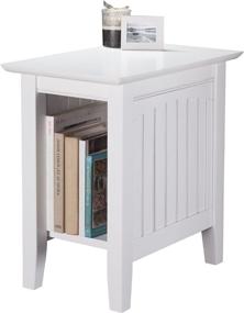 img 3 attached to 🪑 White Nantucket Chair Side Table by Atlantic Furniture - Enhance Your Décor