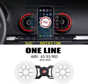 img 1 attached to 📱 Secure and Stylish Car Phone Holder with Magnetic Bracket - Compatible with A3 / S3 / RS3 (Red Stent)