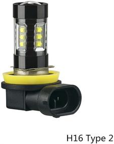 img 1 attached to Светодиодные лампы SNGL H16 Тип 2 высокой производительности CREE LED DRL для туманного света - Легкая установка - 6000K холодный белый (набор из 2)