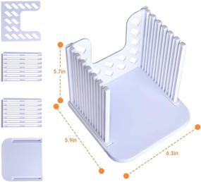 img 1 attached to 🍞 Conveniently Slice Homemade Bread with the Akamino Bread Slicer: Folding & Adjustable Thickness Cutter (White)