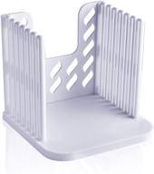 🍞 conveniently slice homemade bread with the akamino bread slicer: folding & adjustable thickness cutter (white) logo