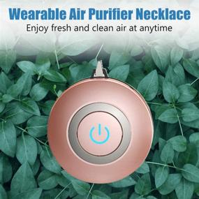 img 3 attached to WOOLALA Wearable Air Necklace: Mini Portable Ionic Air Filter with USB Rechargeability for Adults and Kids - Ships from USA