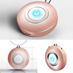 img 1 attached to WOOLALA Wearable Air Necklace: Mini Portable Ionic Air Filter with USB Rechargeability for Adults and Kids - Ships from USA