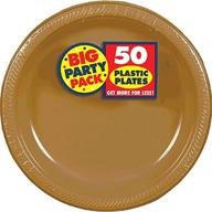 🎉 premium celebration essentials: big party pack 50 count plastic dessert plates, 7 inches by amscan logo