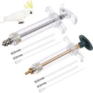 🐦 baby bird feeding syringe set: 20ml and 10ml pet hand rearing syringes + 6 crop tubes - ideal for sick birds logo