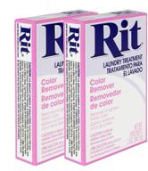rit dye laundry treatment color remover - pack of 2 for effective stain removal logo