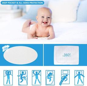 img 3 attached to NexHome Premium Waterproof Mattress Protector | 3D Air Fabric Mattress Cover | Deep Pocket 15-18 Inches | Breathable White | King Size