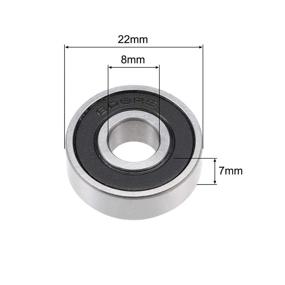 img 1 attached to 🔧 Premium Uxcell 608 2RS Bearing - High Performance 8X22X7Mm Bearings for Enhanced Precision