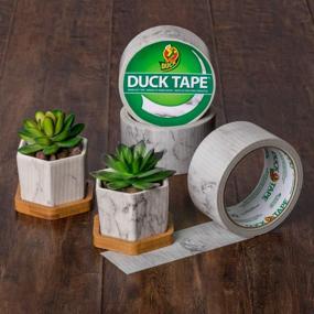 img 1 attached to Marble Print Duck Brand Duct Tape - 1.88 Inches x 10 Yards (241787)