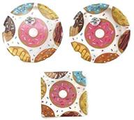 donut time party plates and napkins set (16-piece) - ultimate party bundle logo