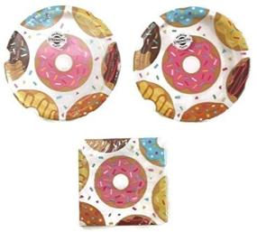 img 3 attached to Donut Time Party Plates and Napkins Set (16-Piece) - Ultimate Party Bundle