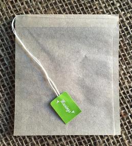 img 3 attached to Drawstring Tea Disposable Compostable Unbleached