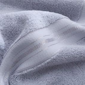 img 3 attached to 🛀 Ultra-Soft 900 GSM Egyptian Cotton Towel - Top Luxury Bath Towels from a Seven-Star Hotel in Dubai, Oversized & Absorbent - 28x60 Inches, 2-Piece Set in Gray