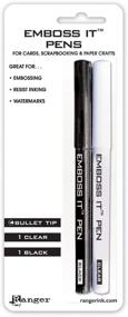 img 2 attached to 🖋️ Ranger EMP20653 Inkssentials Embossing Pens, Pack of 2, Black & Clear