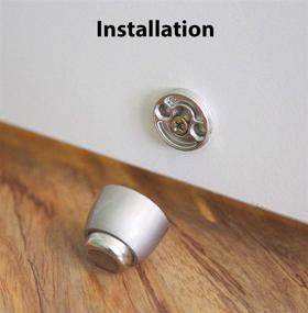 img 1 attached to 🚪 Magnetic Door Stopper - Brushed Nickel - 1 Piece