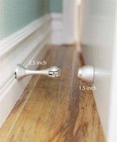 img 2 attached to 🚪 Magnetic Door Stopper - Brushed Nickel - 1 Piece