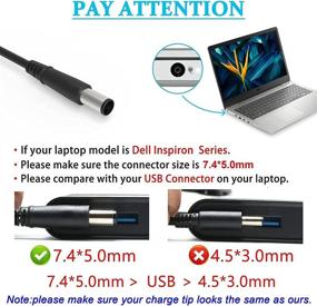 img 2 attached to Dell Latitude E6420 E6430 Compatible 65W AC Power Charger Adapter - High-Quality Supply Cord 19.5V 3.34A