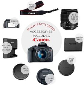 img 3 attached to Canon EOS Rebel T7 DSLR Camera Bundle with 18-55mm EF-S f/3.5-5.6 is II Lens + Wide Angle Lens + Telephoto Lens + Flash + Dual 32GB SD Cards + Filter Kit + Tripod + Complete Accessory Kit