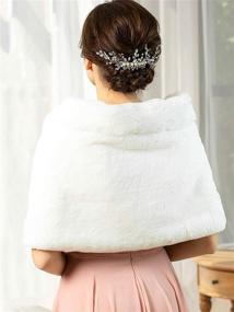 img 3 attached to Gorais Winter Wedding Shawls: Must-Have Accessories for Bridesmaids and Women