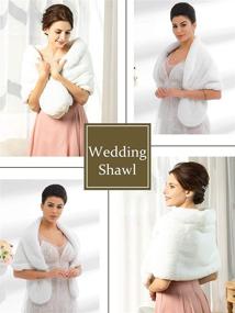 img 1 attached to Gorais Winter Wedding Shawls: Must-Have Accessories for Bridesmaids and Women