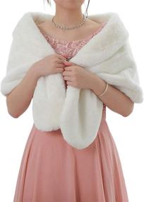 img 4 attached to Gorais Winter Wedding Shawls: Must-Have Accessories for Bridesmaids and Women