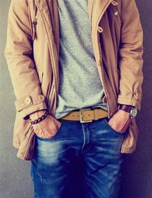 img 2 attached to 🌾 Timberland Men's Leather Wheat Beige Accessories and Belts: Stylish and Durable!