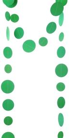 img 2 attached to 20 Feet Total Length Green Paper Garland Circle Dot Party Banner Streamer Backdrop Hanging Decorations by WEVEN