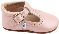 liv leo t strap oxford leather girls' shoes: stylish flats for comfortable perfection logo